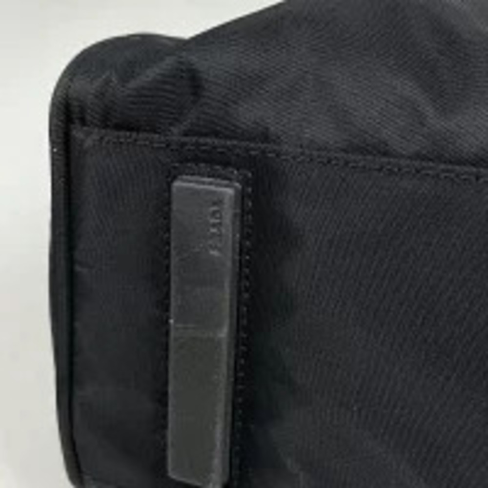 Prada Bag Plate Handbag Black Tote Nero Shoulder